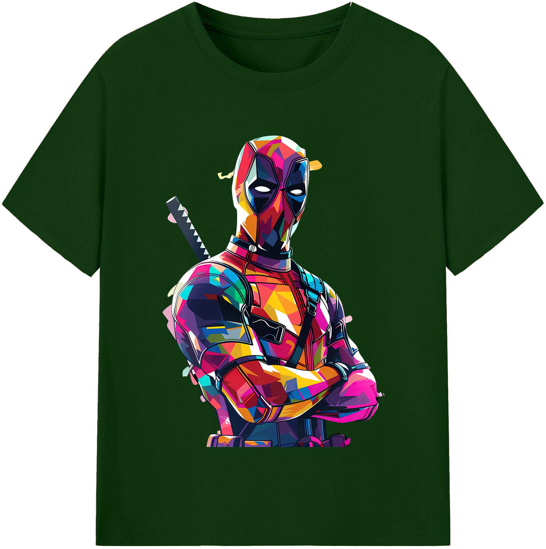 （画像用） Deadpool デッドプール 綿100％半袖Tシャツ（フロントプリント）